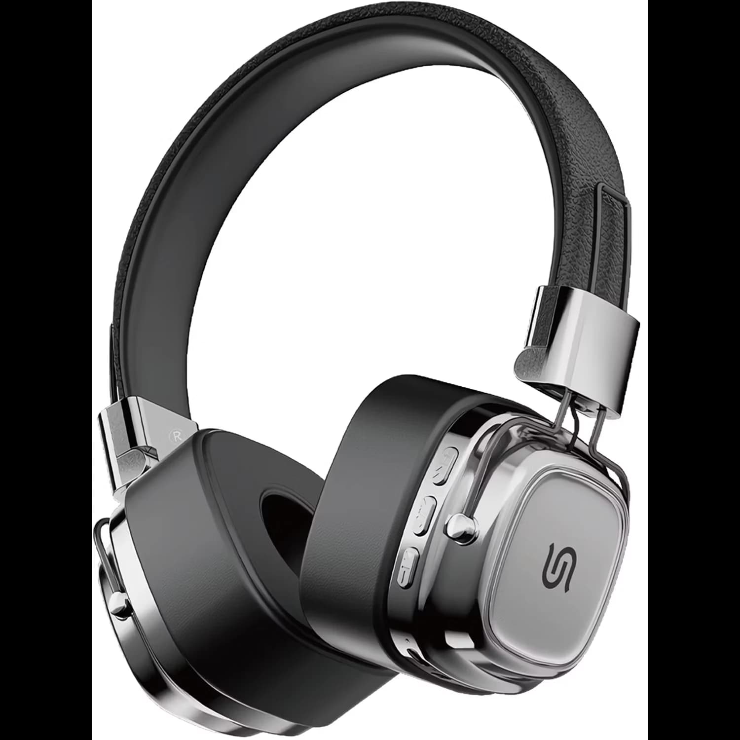 Porodo Soundtec Vintage Wireless ENC Headphones, Up to 12 Hours Battery Life, 10