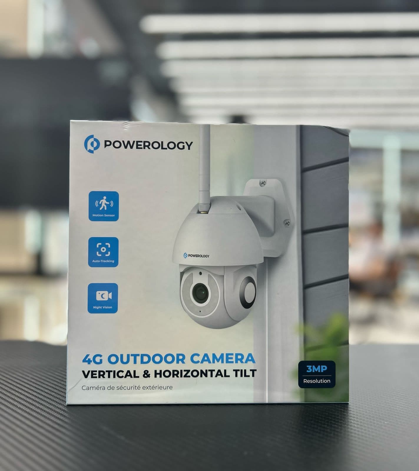 Powerology 4G Outdoor Camera: 2304 * 1296P FHD Resolution, Up To 256GB Micro SD