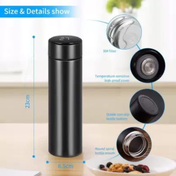 Digital Smart Water Bottle with LED Temperature Display